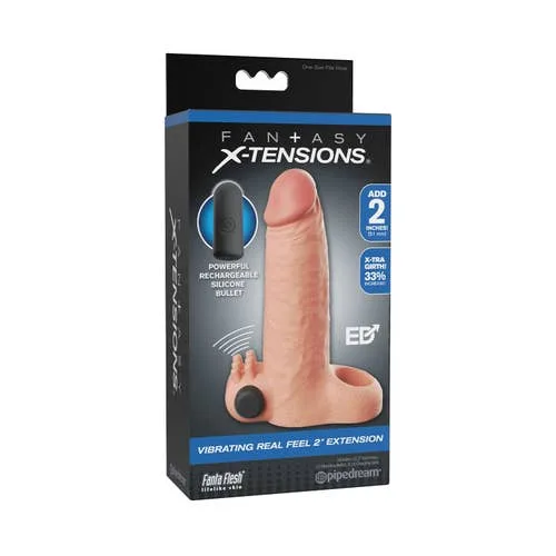 Fantasy X-Tensions - Vibrating Real Feel 2-inch Extender Light
