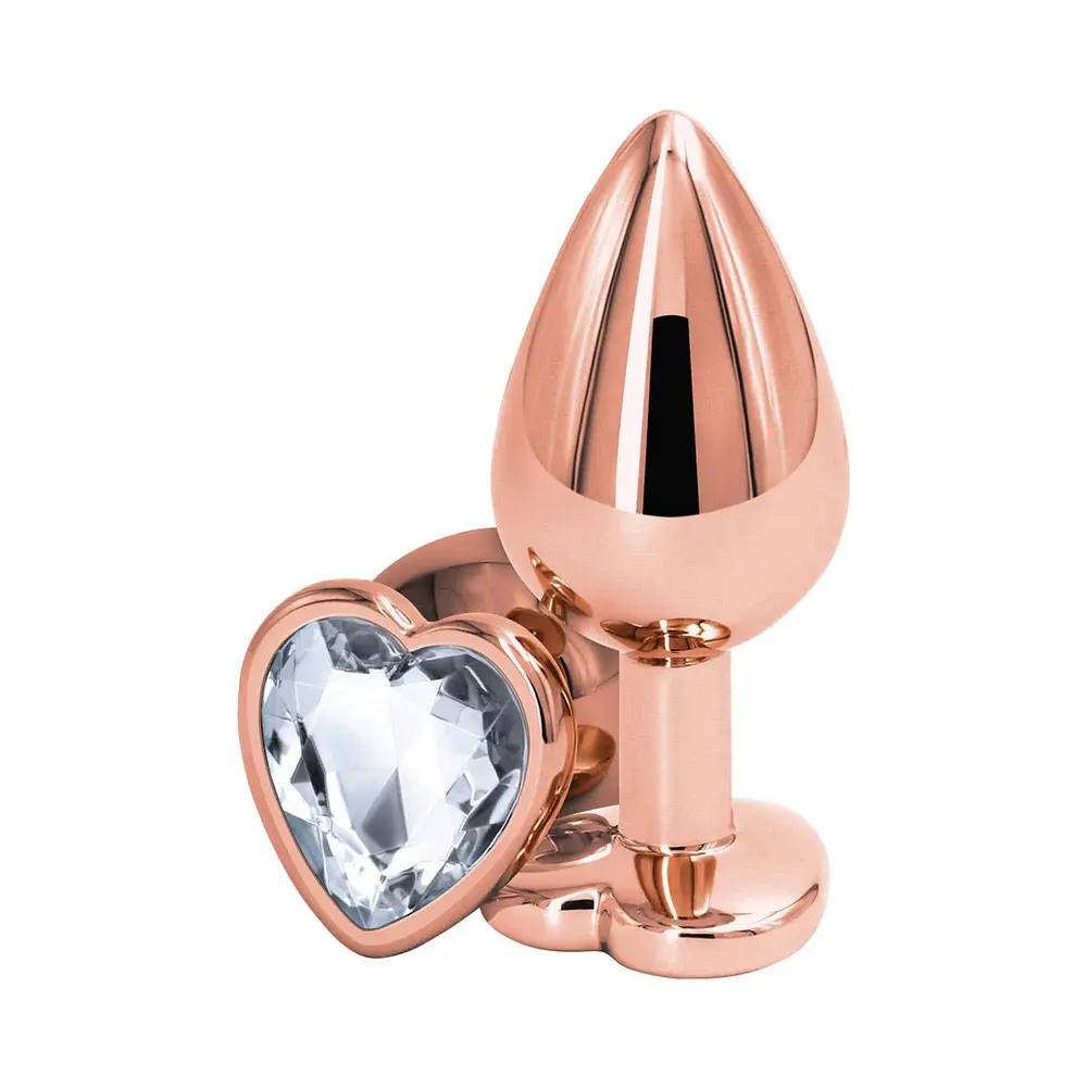 Ns Novelties - Rear Assets Rose Gold Heart Medium