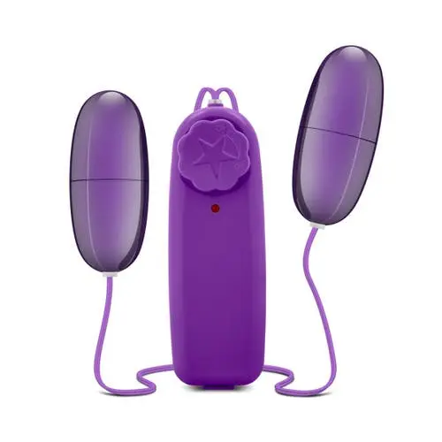 B Yours - Double Pop Eggs Vibrator with Controller Plum
