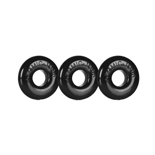 Oxballs - Ringer Donut Cock Ring Pack Of 3 Black