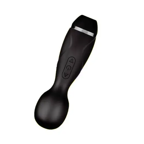 Hatopla - Two-way Kyuin Denma Sucking Magic Wand Vibrator Black
