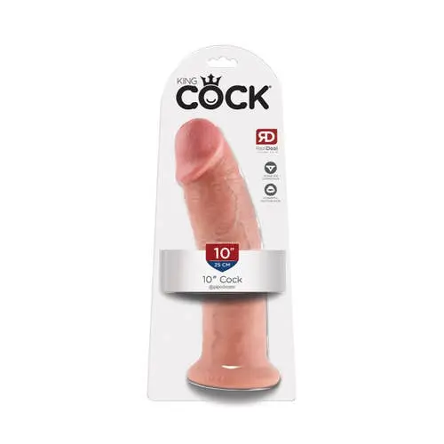 King Cock - 10-inch Realistic Cock With Suction Cup Flesh Tone