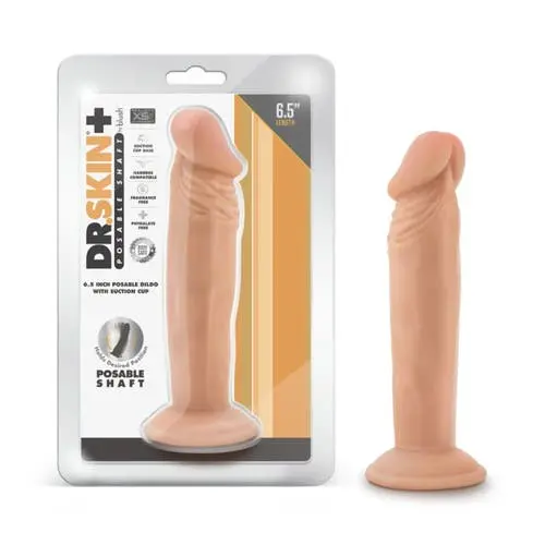 Dr. Skin - Plus 6 Inch Realistic Posable Suction Cup Dildo (Vanilla)