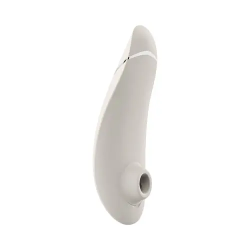 Womanizer - Premium 2 Silicone Rechargeable Clitoral Stimulator Warm Grey