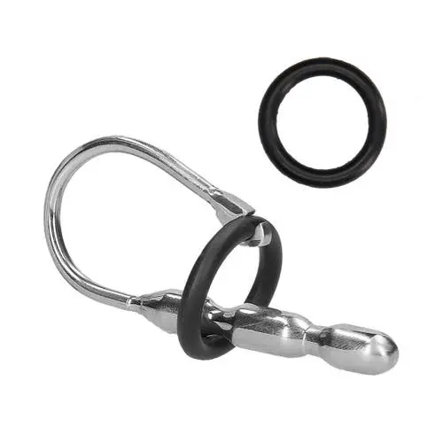 Ouch - Urethral Sounding Stainless Steel Stretcher with Ring