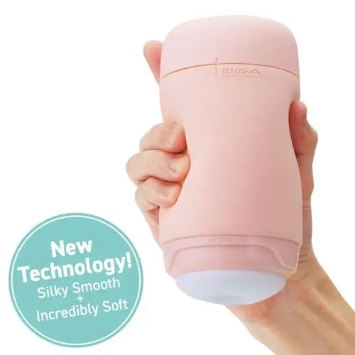 Tenga - Puffy Reusable Male Masturbator Strawberry Pink