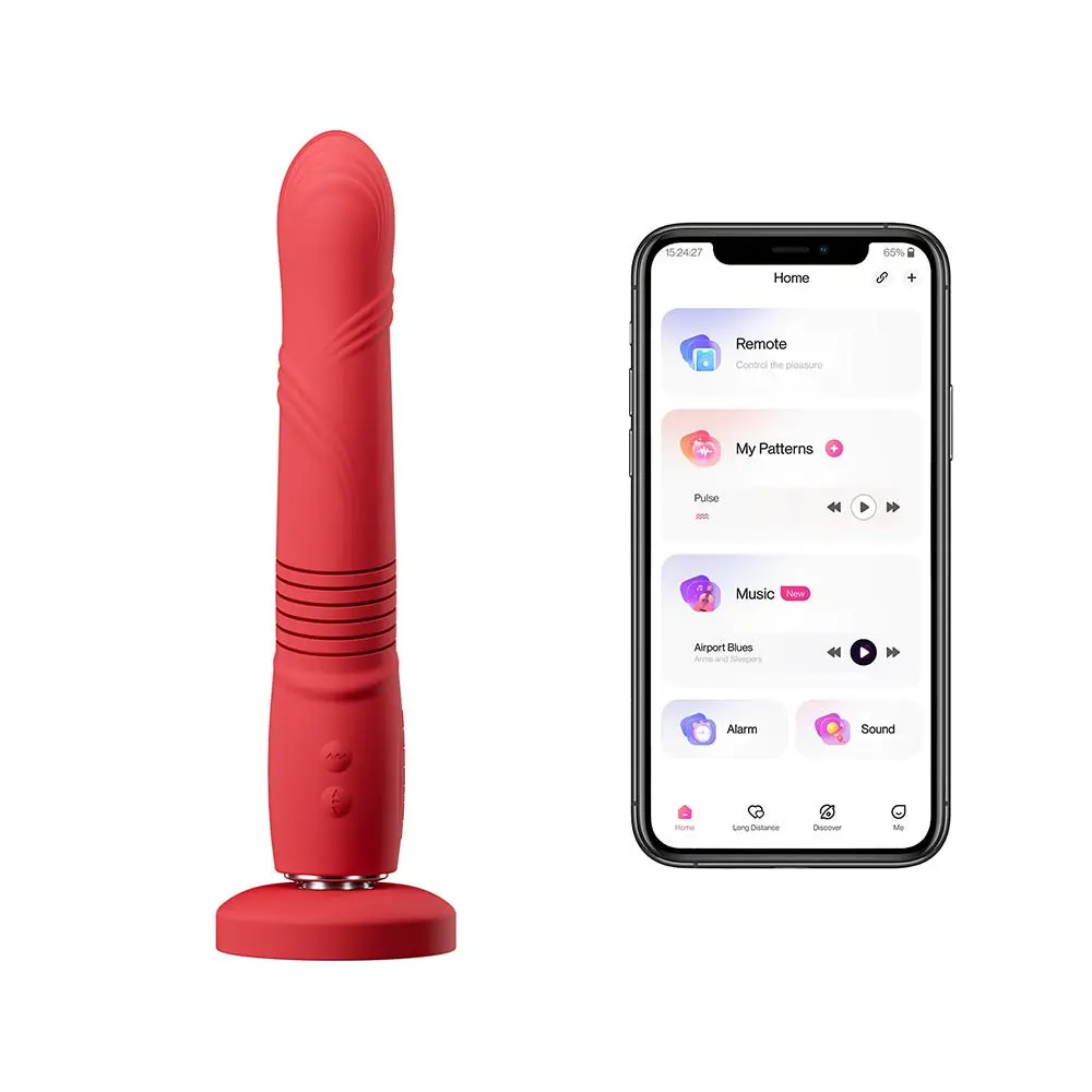 Lovense - Gravity App-Controlled 9-inch Suction Cup Thrusting Dildo