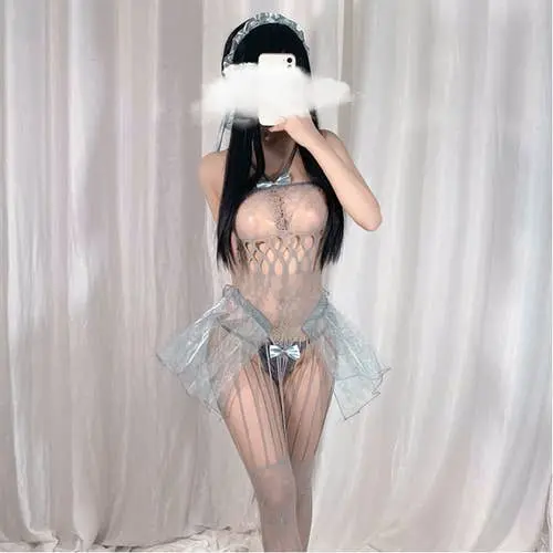 Fee Et Moi - Fairy Lace Fantasy Open Crotch Lingerie Set