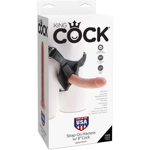 King Cock - Strap On Harness With 8-inch Cock