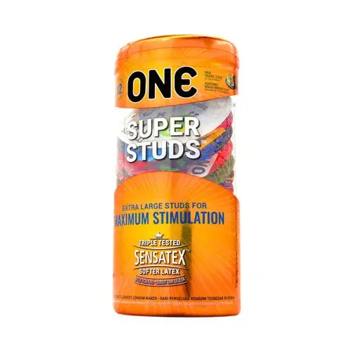 One - Super Studs Max Excitement 12 pcs Latex Condoms