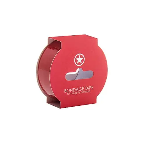 Ouch - Non Sticky Bondage Tape for Naughty Pleasure 17.5m Red