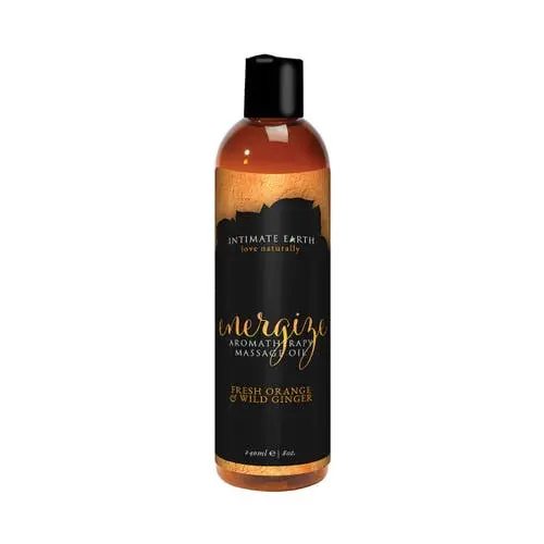 Intimate Earth - Energize Aromatherapy Massage Oil Orange and Ginger 240 ml