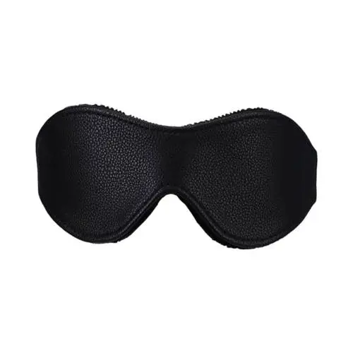 In A Bag - Stretchable Black Leather Blindfold