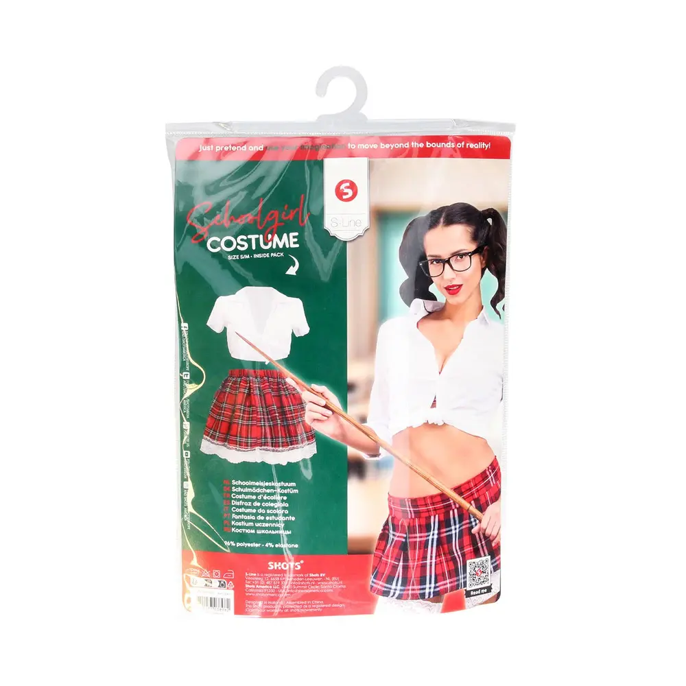 S-Line - Schoolgirl Costume Two Piece Lingerie Set S/M