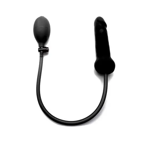 Ouch - Inflatable Silicone Dildo Black