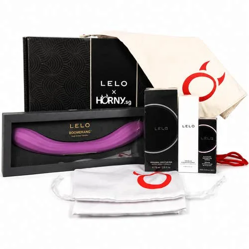 Lelo - Boomerang App-Controlled Vibrator Purple Bundle
