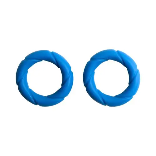 Sport Fucker - Ready Rings Silicone Cock Ring Set of 2 Blue
