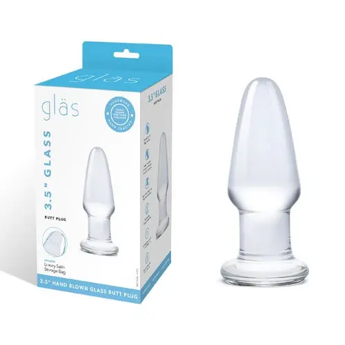 Glas - 3.5" Glass Butt Plug