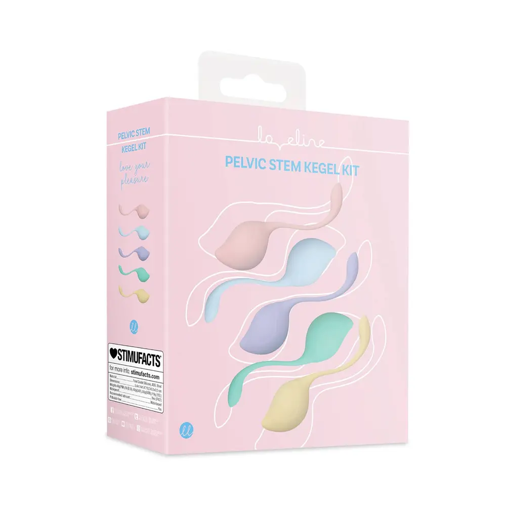 Loveline - Pelvic Stem Leaf-shaped Kegel Kit Multicolor
