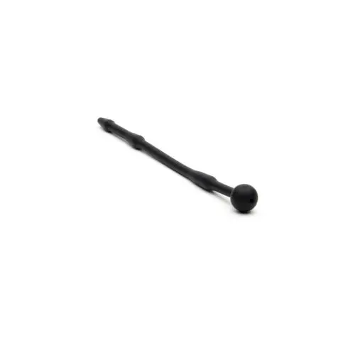 Sport Fucker - Piss Play Sound Silicone Penis Plug Glan Ring Black