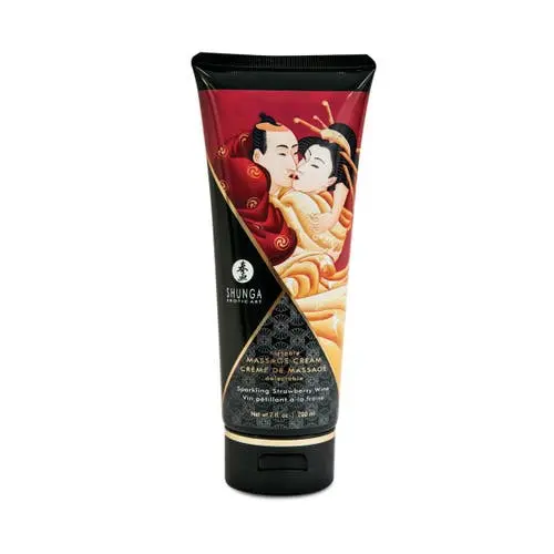 Shunga - Kissable Massage Cream Sparkling Strawberry Wine 7oz
