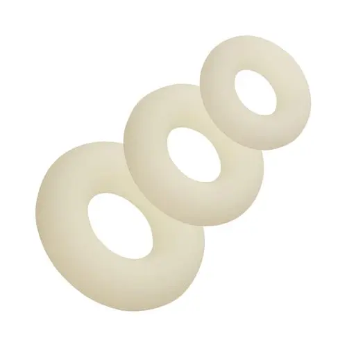 Calexotics - Alpha Glow in the Dark Silicone Cock Ring Set of 3