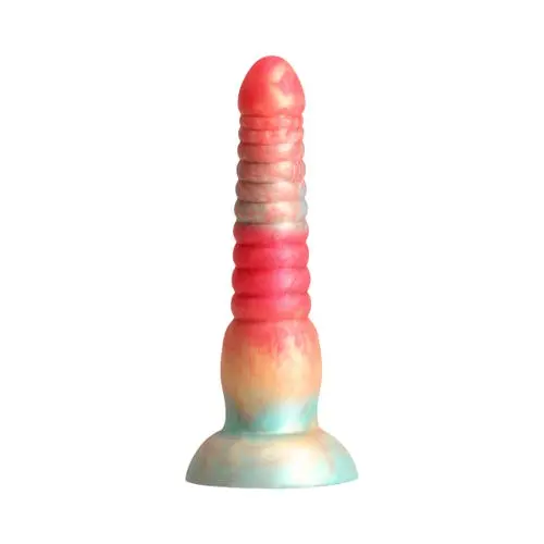 Colours - Stacked 6-inch Silicone Dildo Red Gold