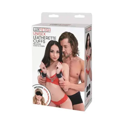 Lux Fetish - Unisex Leatherette Cuffs
