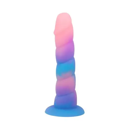 Unicorn Series - Pink Pleasure Glow in the Dark 6.7-inch Silicone Dildo