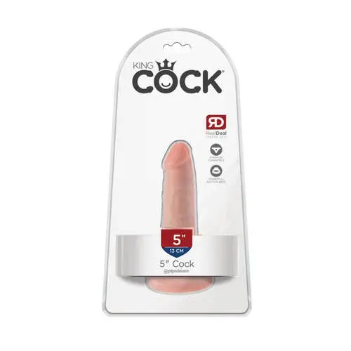 King Cock - 5-inch Realistic Cock With Suction Cup Flesh Tone