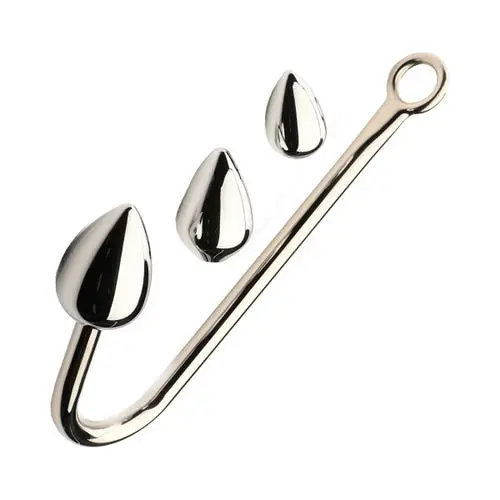 Master Series - Anal Hook Metal Trainer with Interchangeable Plugs