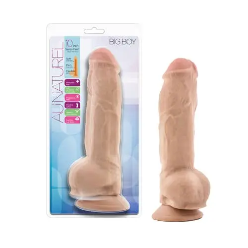 Au Naturel - Big Boy 10-inch Realistic Dildo with Balls Vanilla