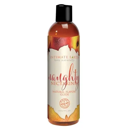 Intimate Earth - Oral Pleasire Glide Natural Flavors Naughty Nectarines Water Based Lubricant 118ml