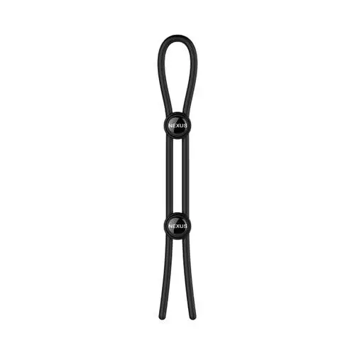 Nexus - Forge Adjustable Double Lasso Silicone Cock and Ball Ring
