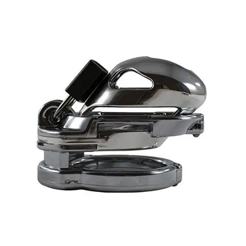 Locked In Lust - The Vice Mini V2 Chastity Cock Cage Chrome