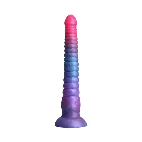 Colours - Stacked 9-inch Silicone Dildo Pink Blue