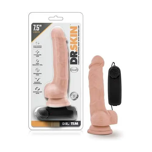 Blush - Dr. Skin Dr. Tim 7.5" Cock with Suction Cup Realistic Dildo (Vanilla)
