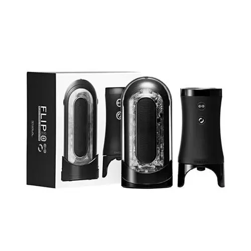 Tenga - Flip 0 Zero Electronic Vibrotation Male Masturbator Black