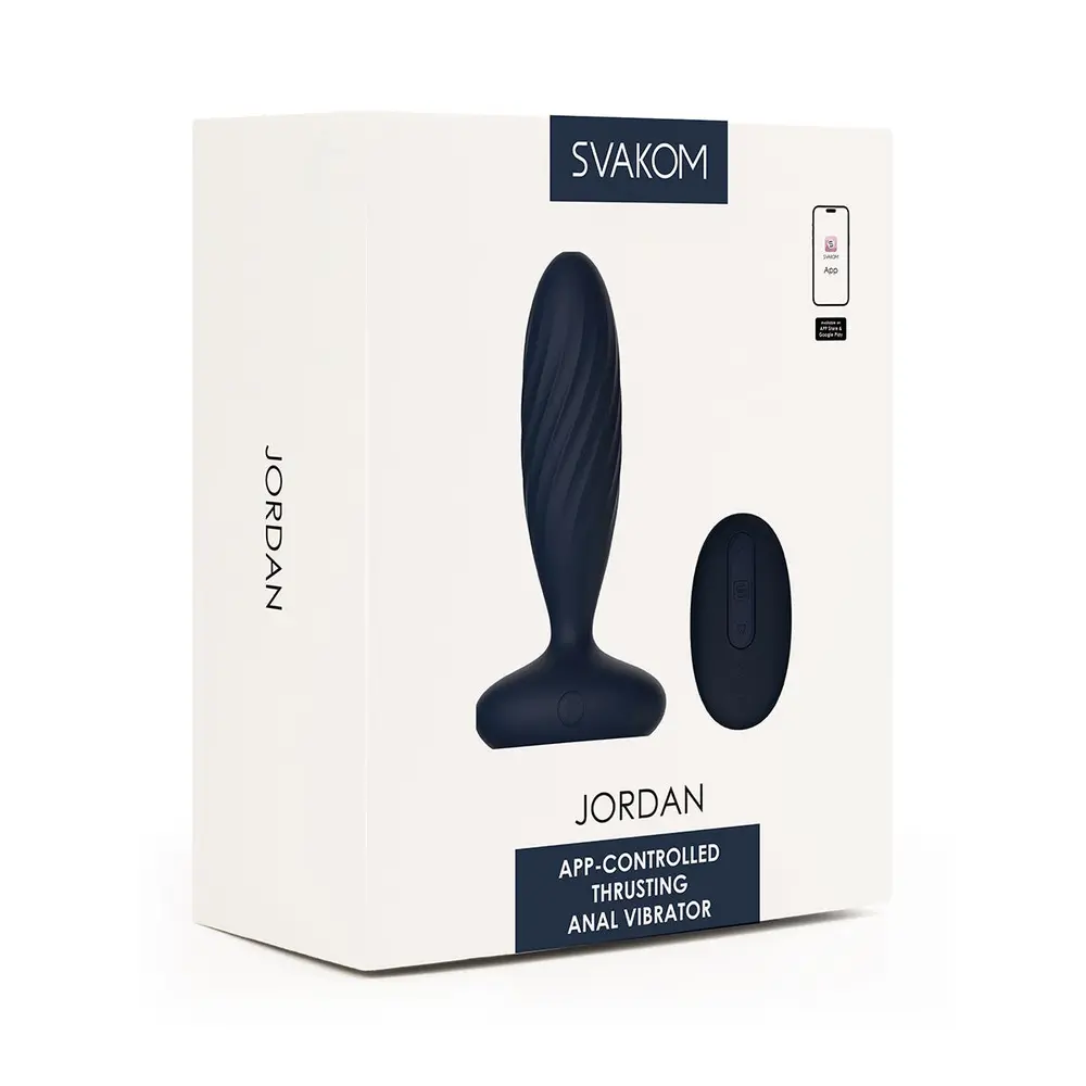 Svakom - Jordan App-Controlled Thrusting Anal Plug with Remote