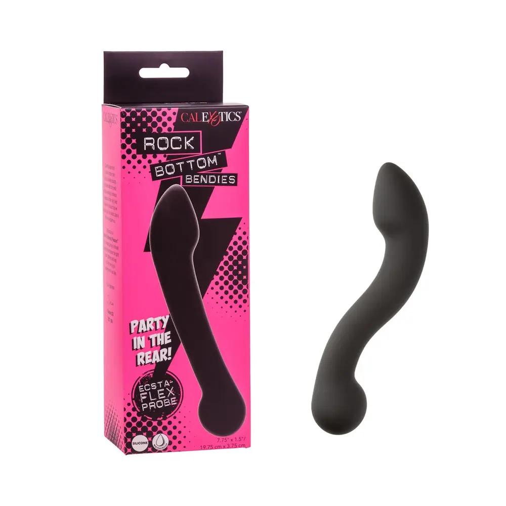 Calexotics - Rock Bottom Bendies Bendy Ecsta-Flex Anal Probe Black