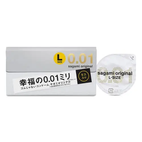 Sagami - Original 0.01 L Size PU Condom 5s