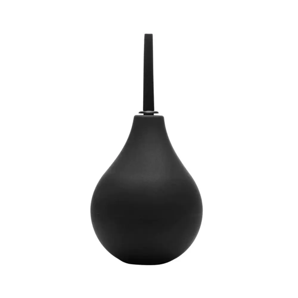 CleanStream - Thin Tip Silicone Enema Bulb Anal Douche (Black)