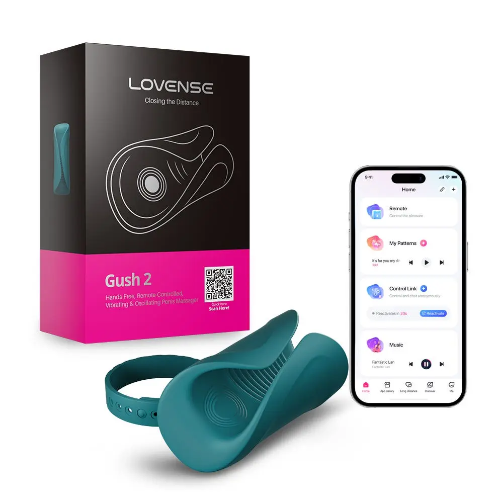 Lovense - Gush 2 App-Controlled Oscillating Penis Massager