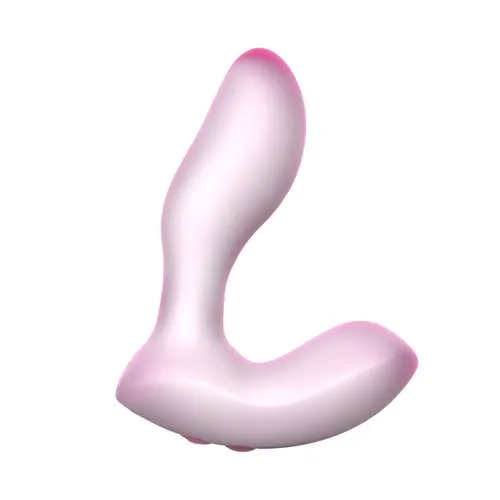 Softies - 5-in Silicone Dual Function Vibrator Pink