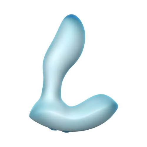 Softies - 5-in Silicone Dual Function Vibrator Blue