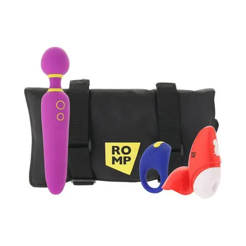 ROMP - Pleasure Kit For Beginners Vibrating Wand, Cock Ring and Clitoral Suction Vibrator