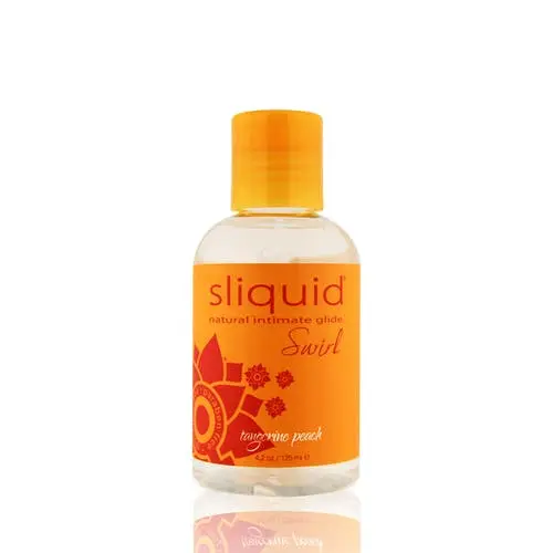 Sliquid - Naturals Swirl Tangerine Peach Flavored Water Based Lubricant 125ml