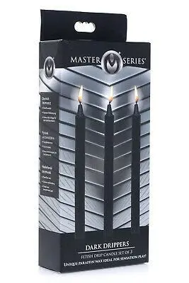 Master Series - Fetish Drip Candles Dark Drippers Set Of 3