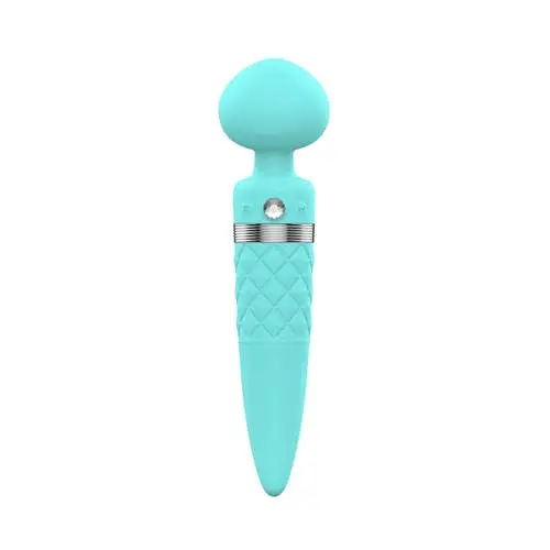 Pillow Talk - Sultry Dual-Ended Rotating and Warming Massager Teal
